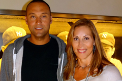 Rose Caiola and Derek Jeter