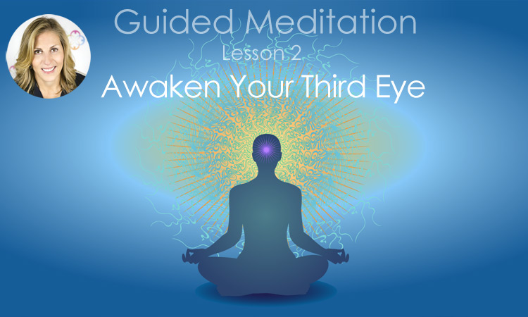 meditating with third eye highlighted